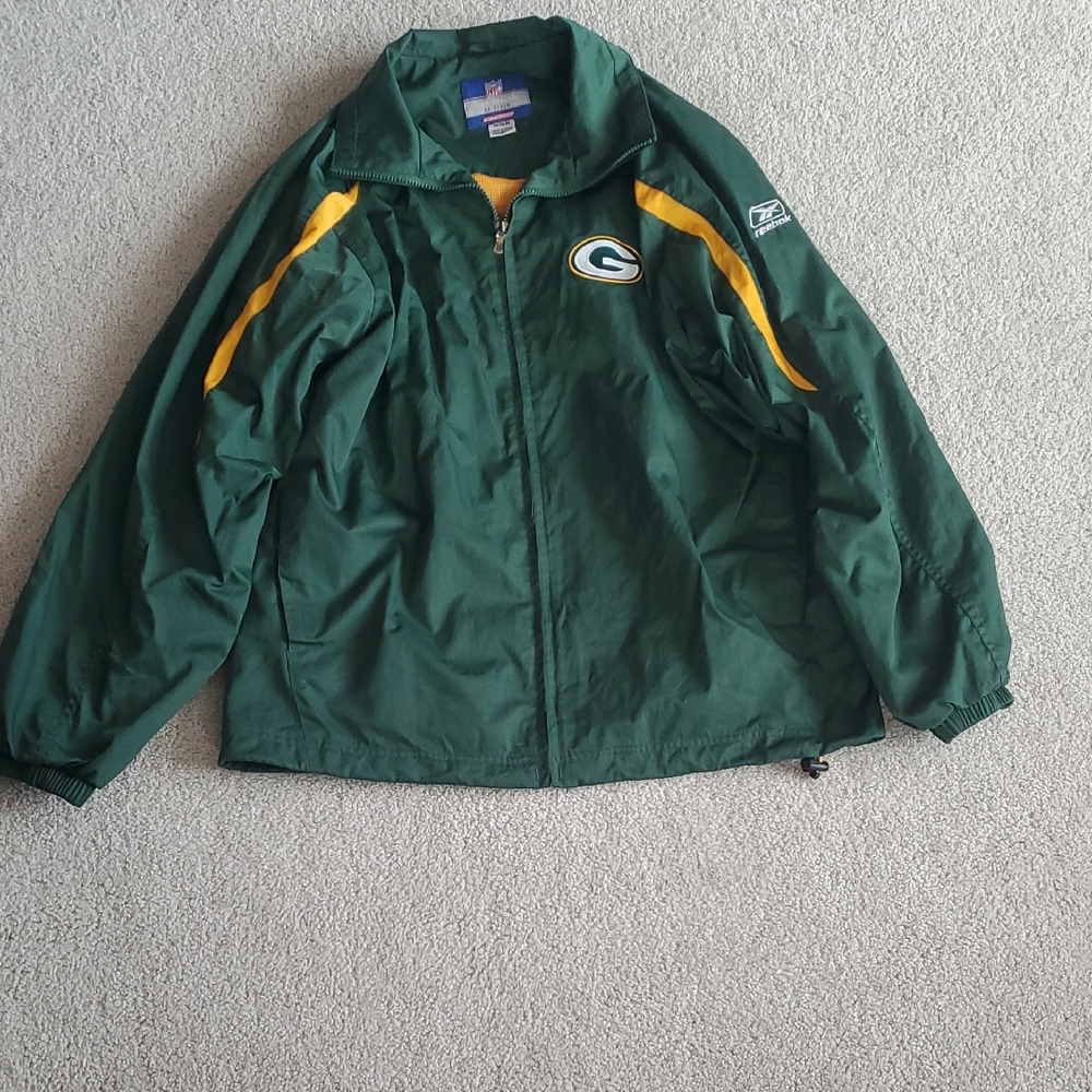 Packers Green and Yellow Windbreaker Jacket